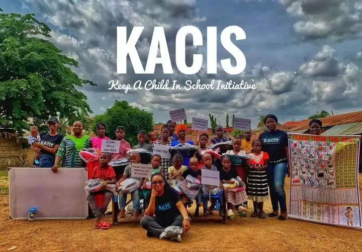 AMU Foundation community event - children participating in educational activities